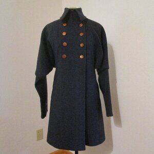 Chace Anthropologie Military Style Jacket/Coat in Navy Blue
